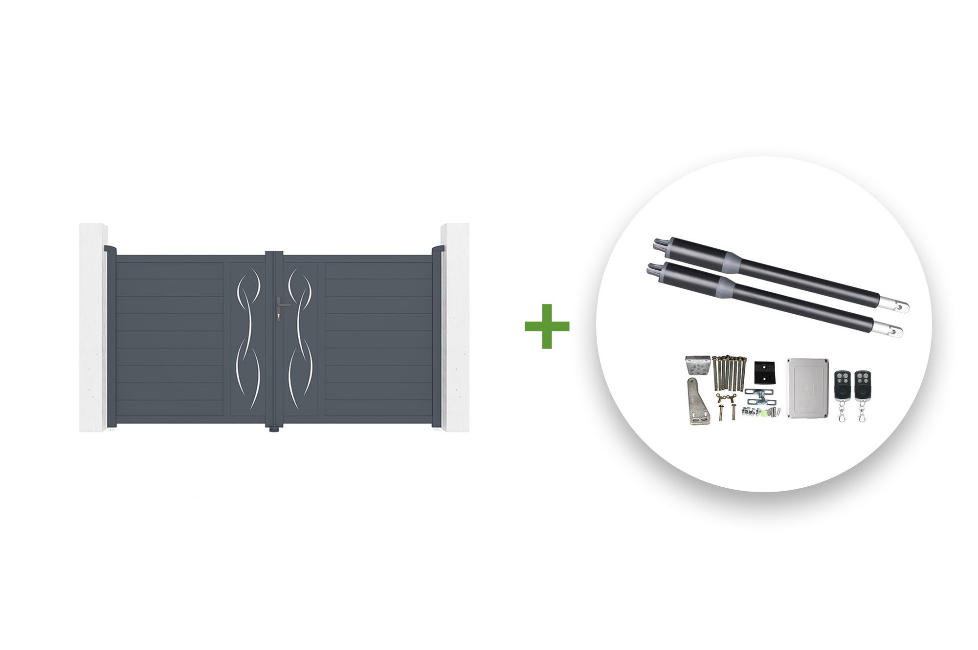 Pack puerta batiente automática LIFE 300B160 + motor RANGER B150