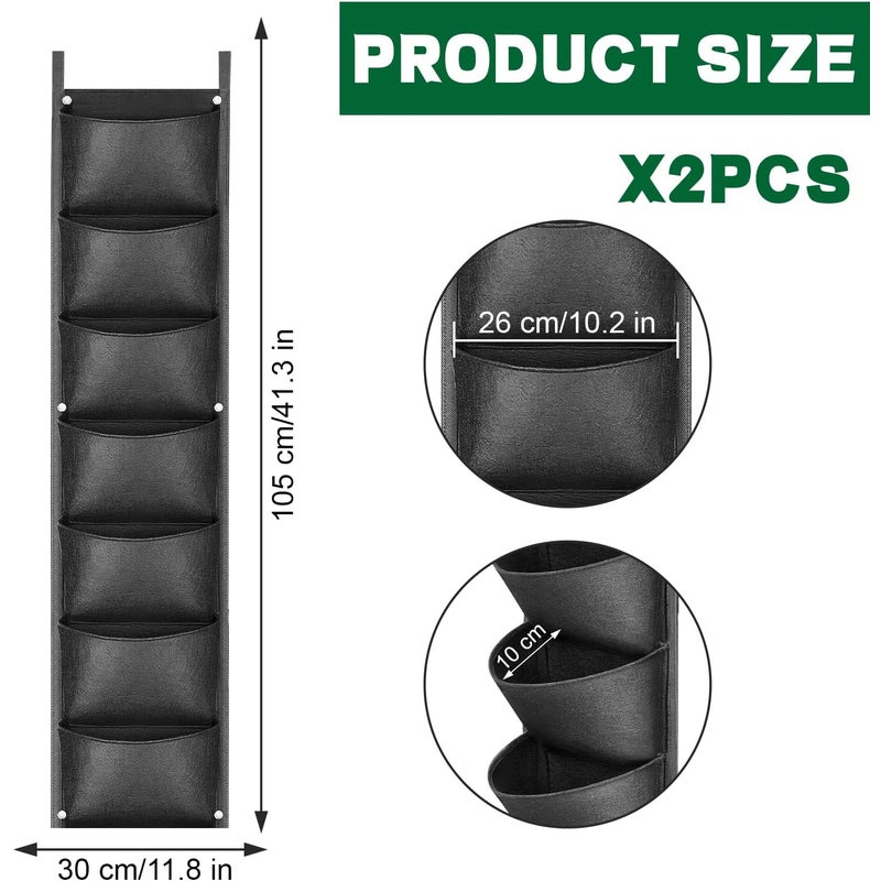 Worki do sadzenia na ścianie, worki do sadzenia na ścianie z 7 kieszeniami, worki do sadzenia w pionie