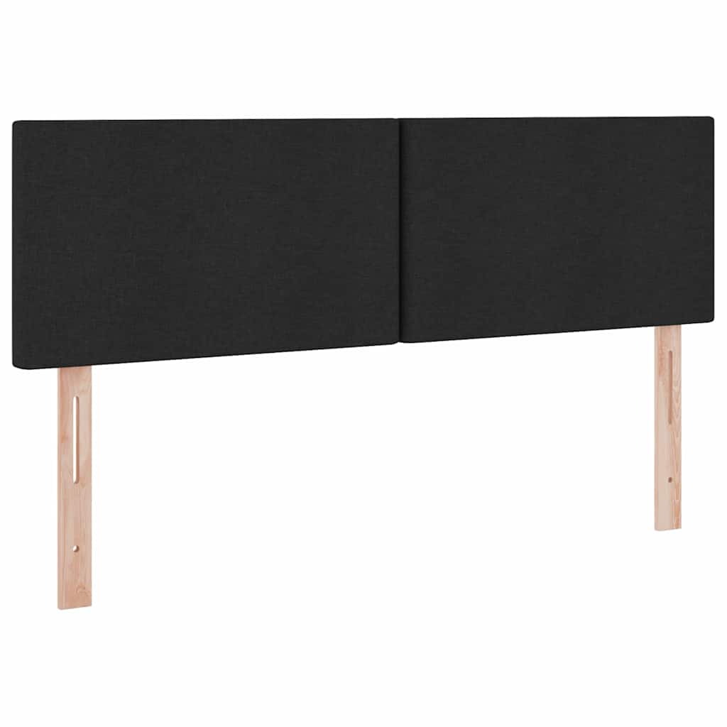 Lit avec rangement et matelas noir 140 x 190 cm velours - 9