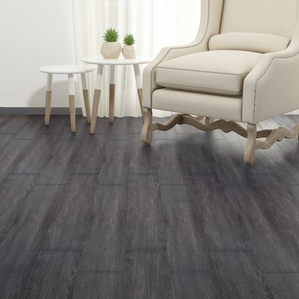 Vidaxl lamas para suelo autoadhesivas pvc negro y blanco 5,21 m² 2 mm