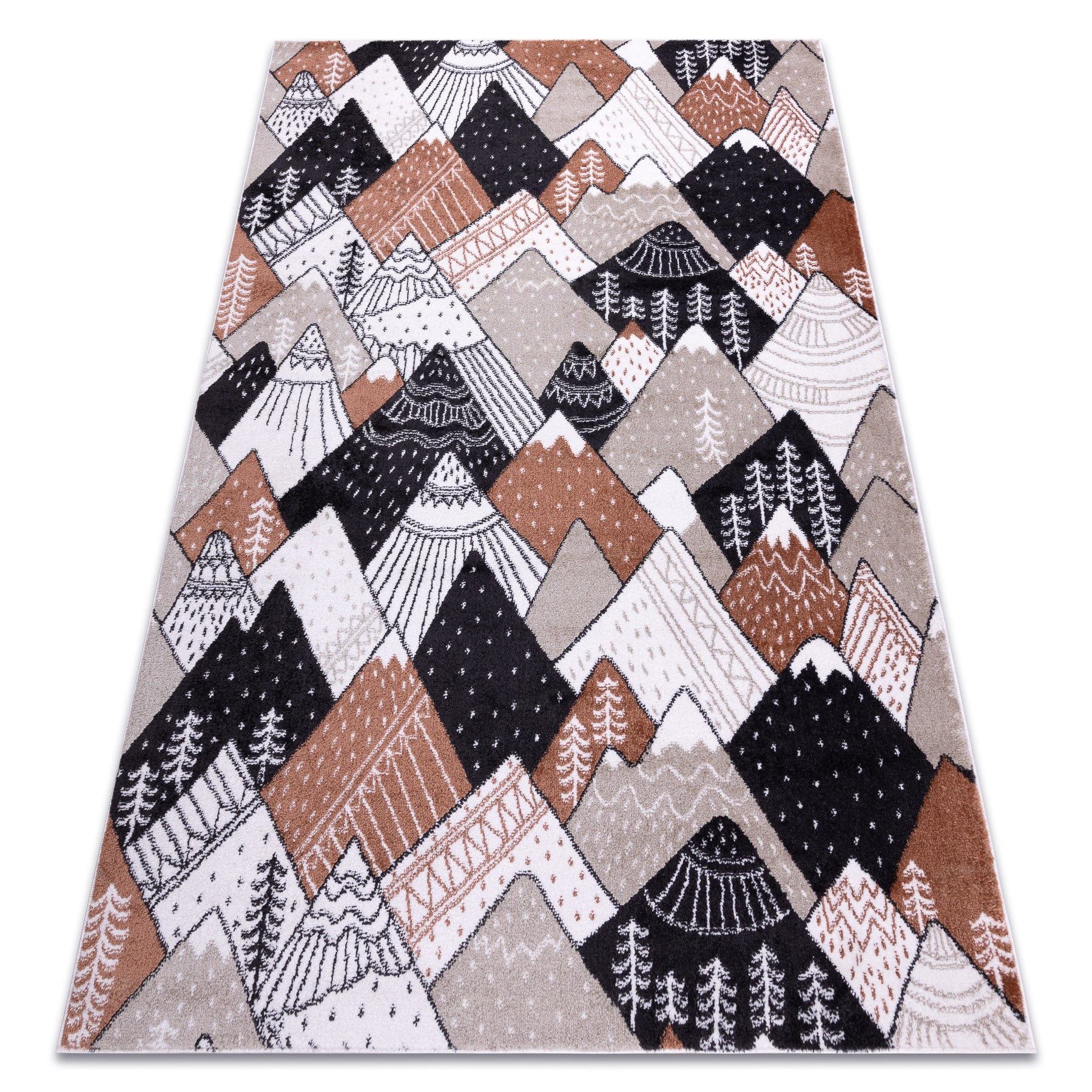 Dywan FUN Tops dla dzieci, góry, szczyty krem 280x370 cm