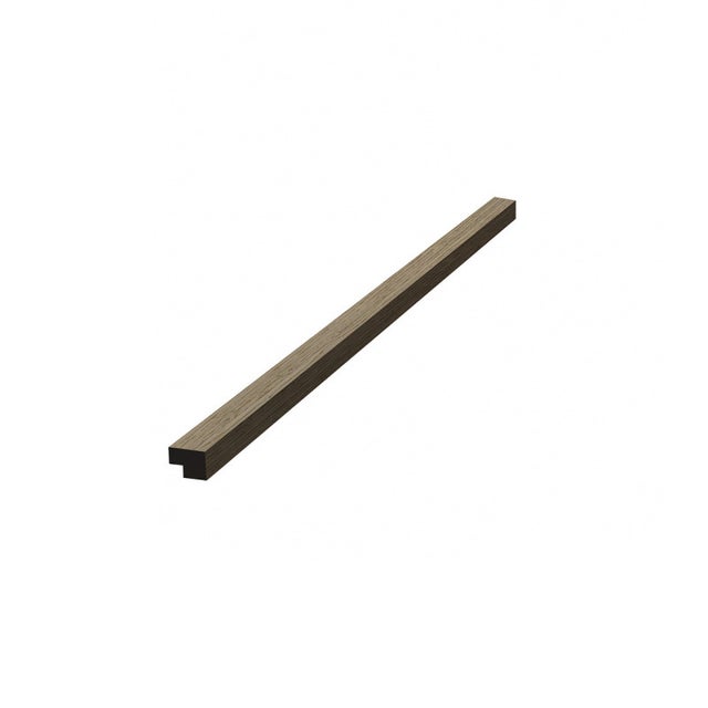 Barre d'extrémité MDF 120 cm pour panneaux acoustiques intérieurs SATAKUPANNON612, décor noyer (SATAKUPANWATKL12)