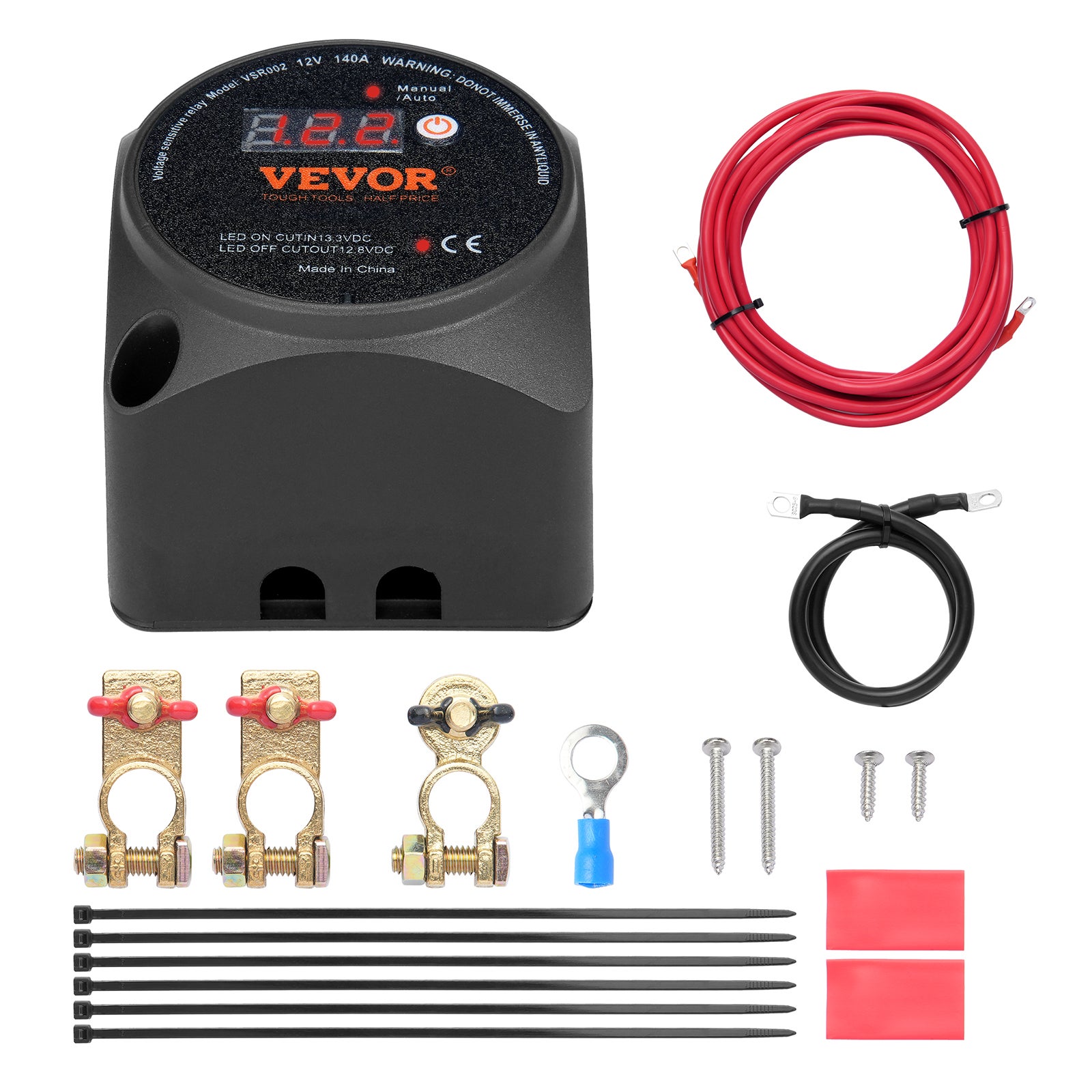 Relè Separatore Di Batteria 12V 140A Con Display LCD | VSR Automatico Per Ricarica Dual Battery Su Camper, Auto, Barca - 2