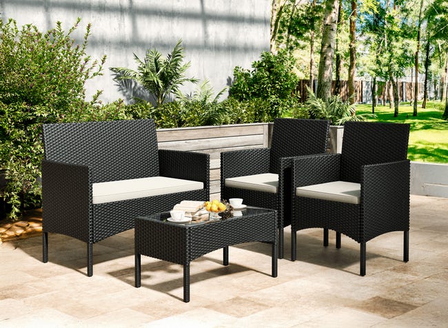 Salotto Poltrone Relax Da Esterno Salotto Da Esterno In Rattan