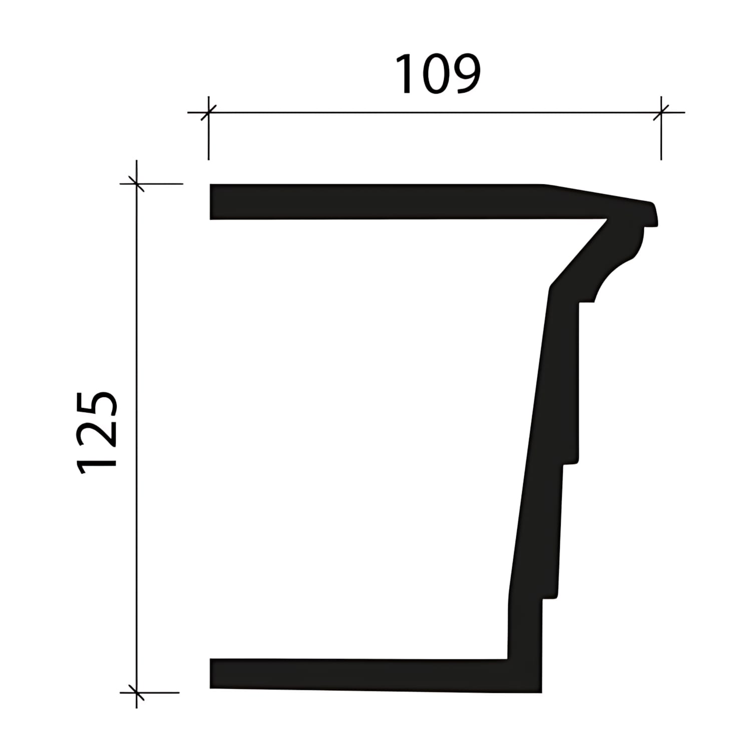 Architrave Profhome 434201 Profil de façade Moulure décorative Moulure exterieure - 3