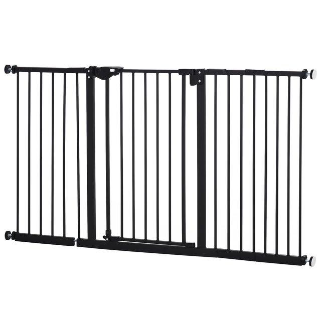 Cancello Retrattile Per Scale Con Doppia Serratura – Estensibile Fino A 140 Cm, Altezza 86 Cm, Per Bambini E Animali Domestici, Arrotolabile Automaticamente (DIKOTS) - 2