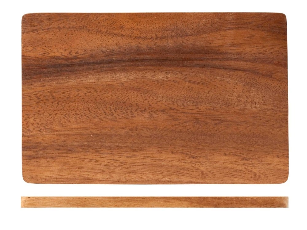 Planche à découper rectangulaire en bois foncé 23x15 H&H | Leroy Merlin