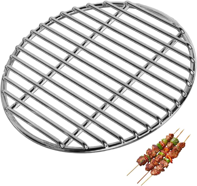 Grill okrągły - grill węglowy - akcesoria do grilla ogrodowego ze stali nierdzewnej - grill zewnętrzny - barbecue - 30 cm