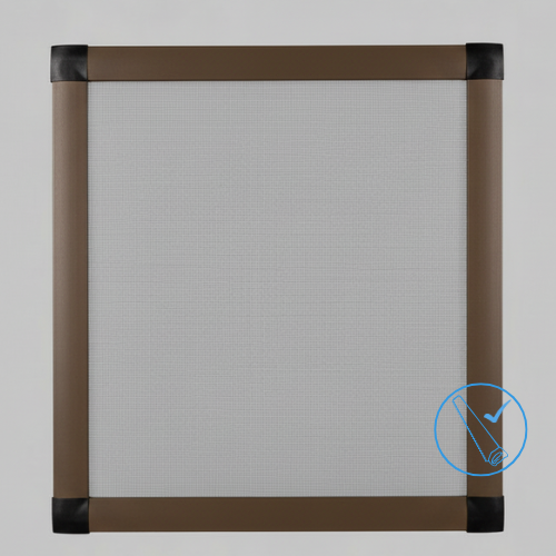 [KIT] Mosquitera corredera recortable marrón 100x220