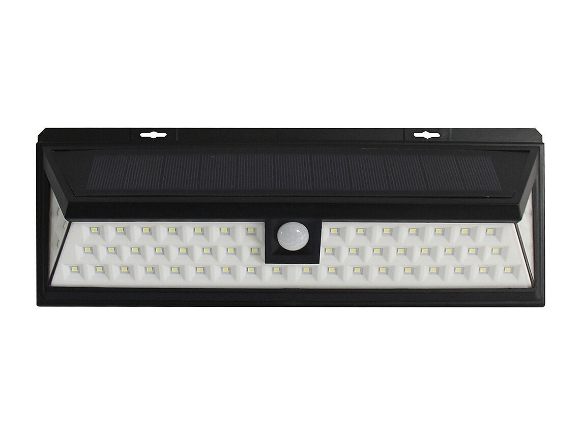 Lampa solarna DORIA – 54 diody LED z czujnikiem ruchu – 500 lumenów – kolor czarny
