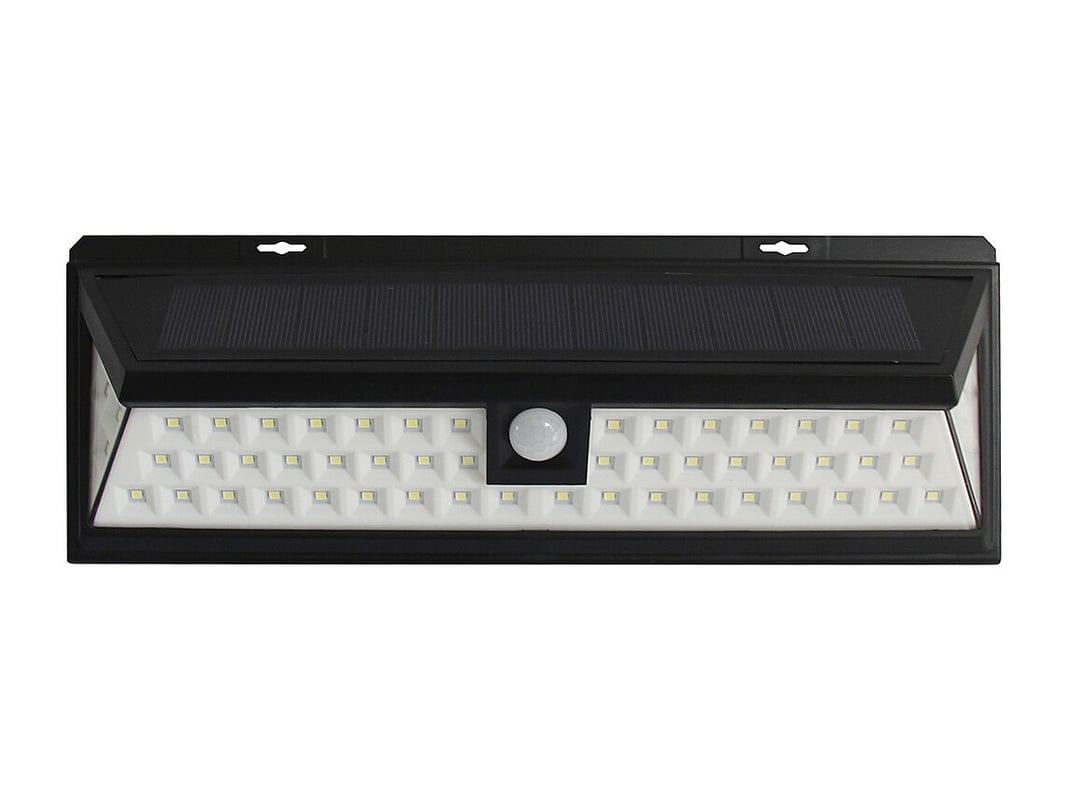 Lampa solarna DORIA – 54 diody LED z czujnikiem ruchu – 500 lumenów – kolor czarny