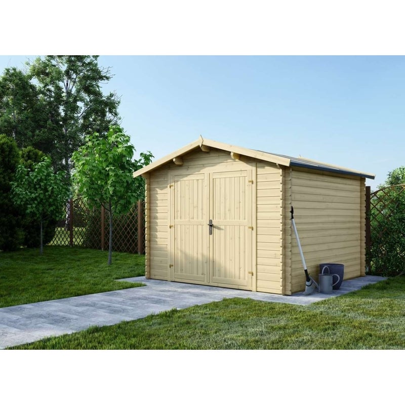 Domek ogrodowy ALTANKA 9 m2 - 3x3 m - 28 mm, drewniany, DOM531, 1 szt.