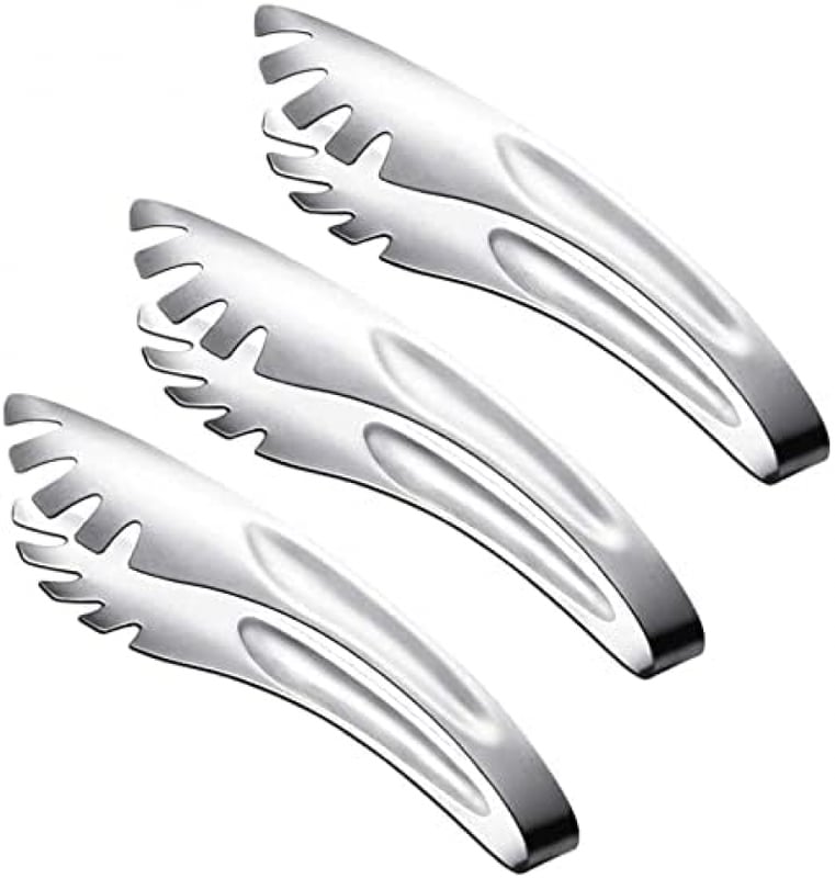 Szczypce do makaronu 3-częściowe, szczypce do makaronu ze stali nierdzewnej, szczypce do żywności, szczypce do serwowania, szczypce kuchenne