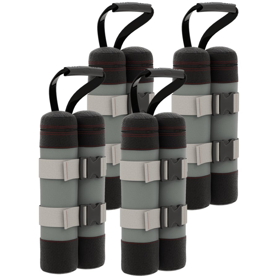 SWANEW 4X Pavillon Sacs de sable Tente pliante Tente de réception Sac de sable Pied Poids Noir