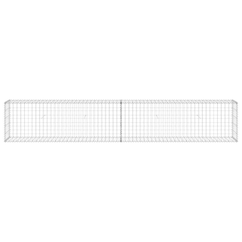 Gabbione con Copertura in Acciaio Zincato 300x30x50 cm vidaXL - 3