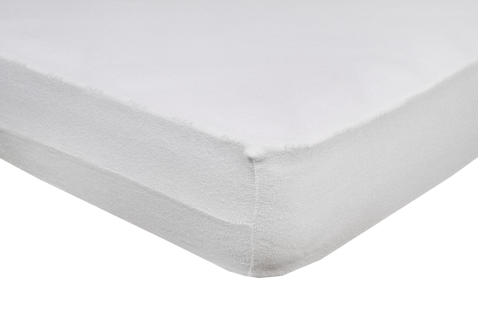 Housse de matelas Rizo Élastique en coton blanc pour lit de 135 cm - 5