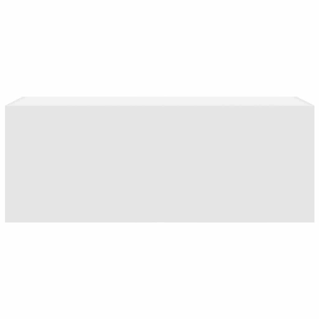 Armadio da parete bagno Legno ingegnerizzato 80x25x40 cm Spazioso Adatto al bagno Bianco – ComfortXL - 4