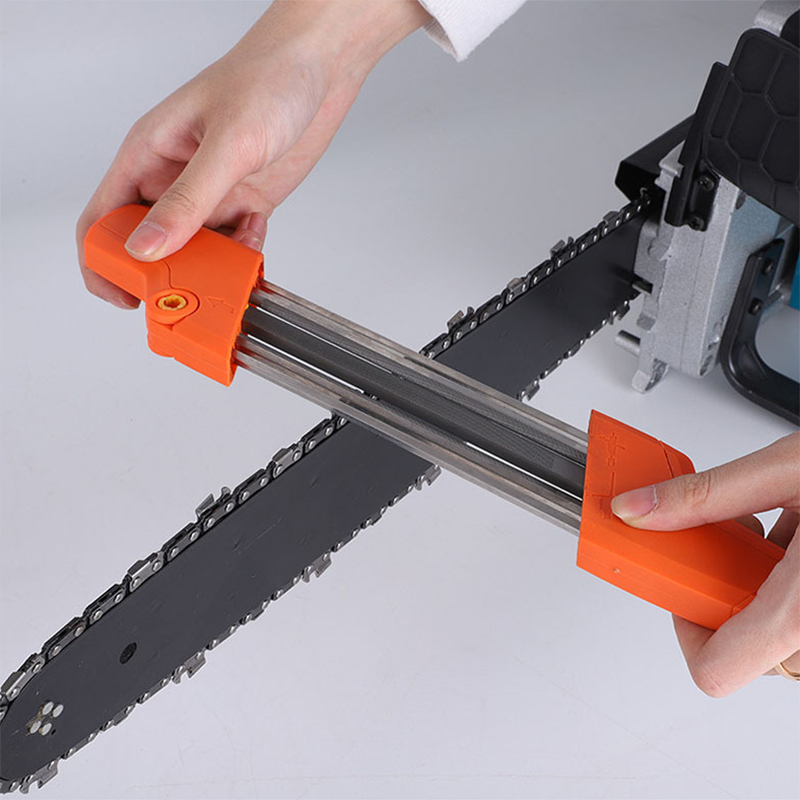 Affilatrice per motosega 2 in 1 Catena per motosega manuale 3/8P 4,8 mm Affilatura denti per motosega Attrezzi da giardino - 4