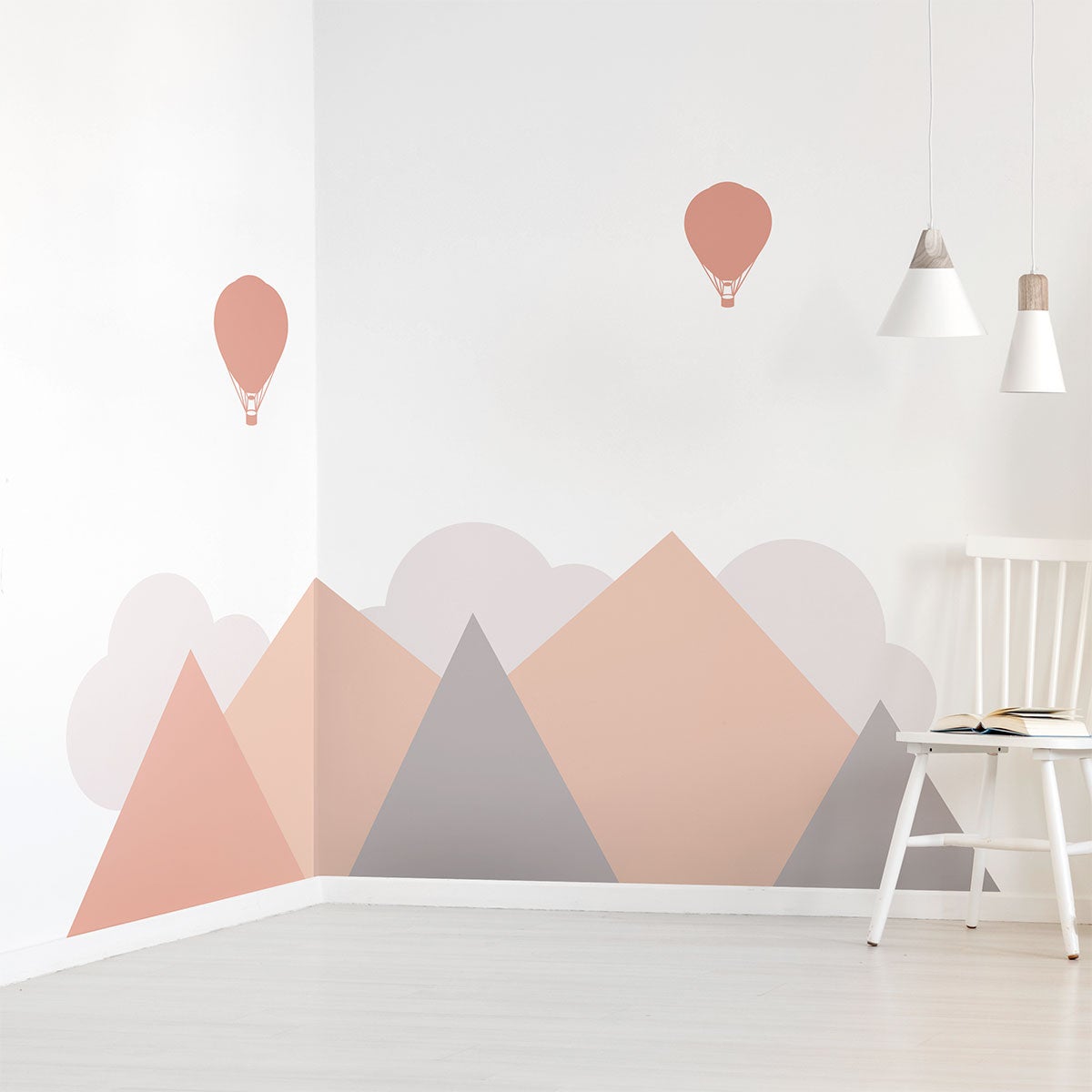 Adesivi bambino giganti montagne scandinave Stockholm - Sticker adesivo - adesivi murali - 50x65cm - 6