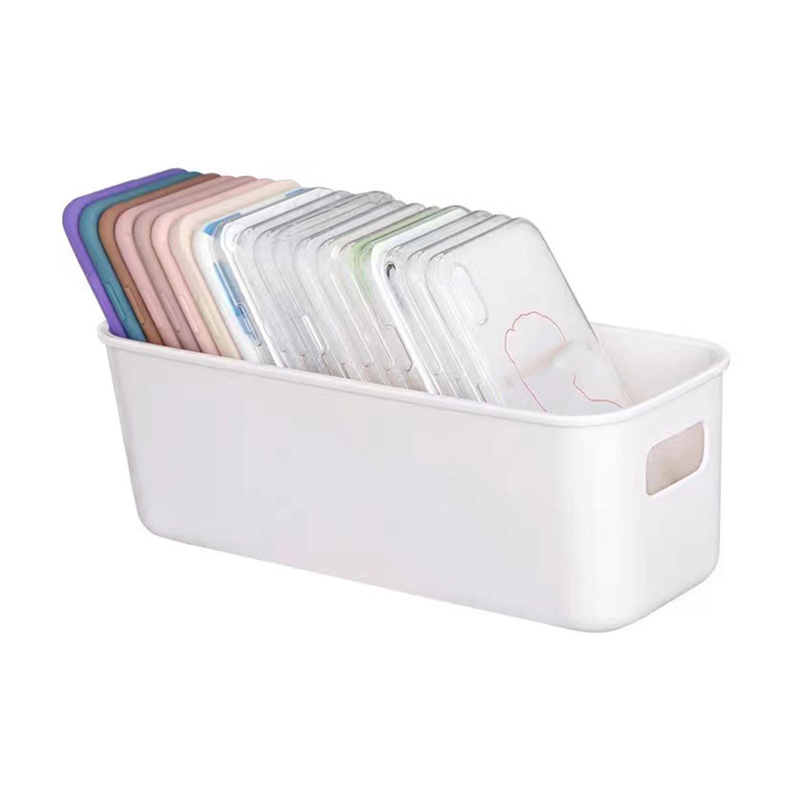 Lot De 5 Supports Muraux Adhésifs Pour Téléphone - Avec Port De Charge Et Gestion Câbles, Blanc