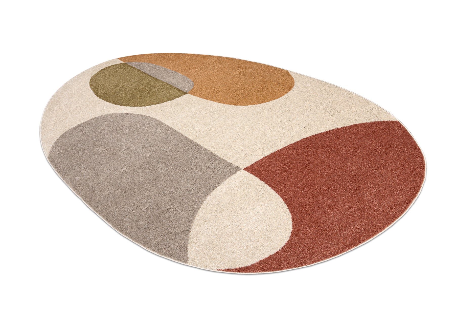 Dywan FUSION 5706 krem / terakota Shape - Geometryczny, nowoczesny, abstrakcyjny, nieregularny 160x220 cm - 3