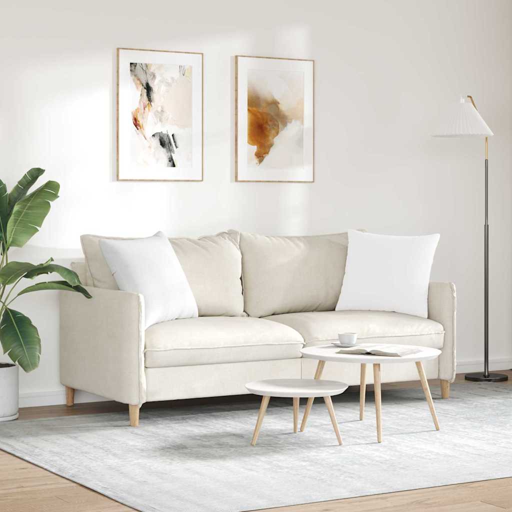 Coussins de canapé 2 pcs Blanc 50 x 50 cm tissu vidaXL - 5