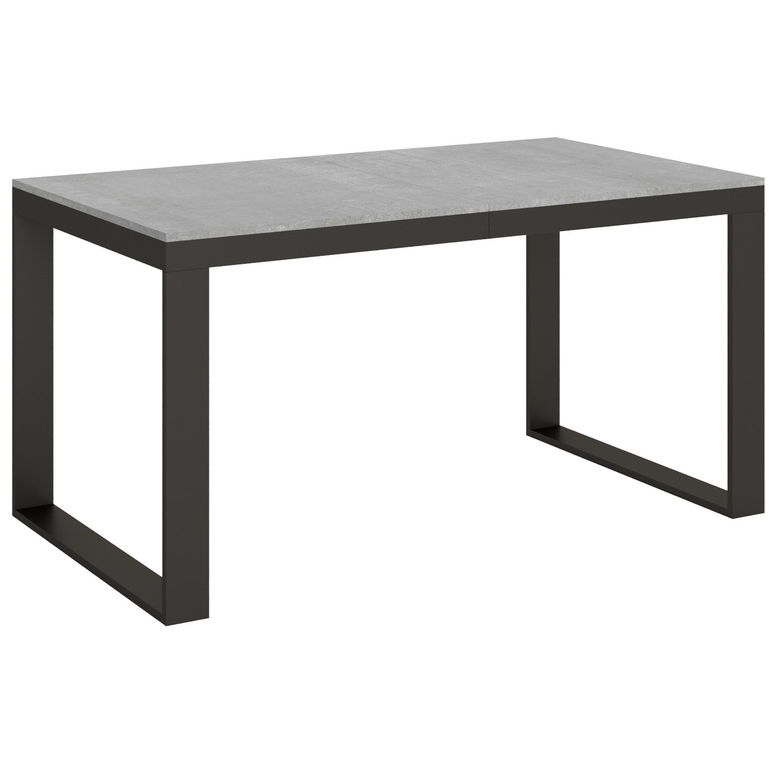 Stół rozkładany 90x160/264 cm Tecno Evolution Cement rama antracyt