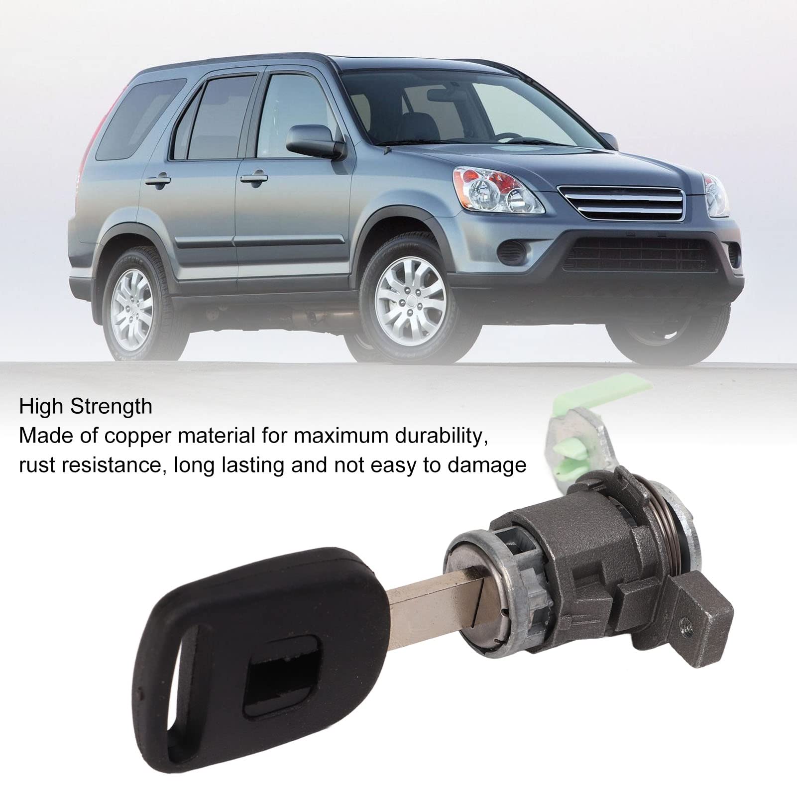 Cilindro serratura portiera auto con chiave anteriore sinistra eccellente stabilità meccanica sostituzione per CRV 2002-2006 - 7