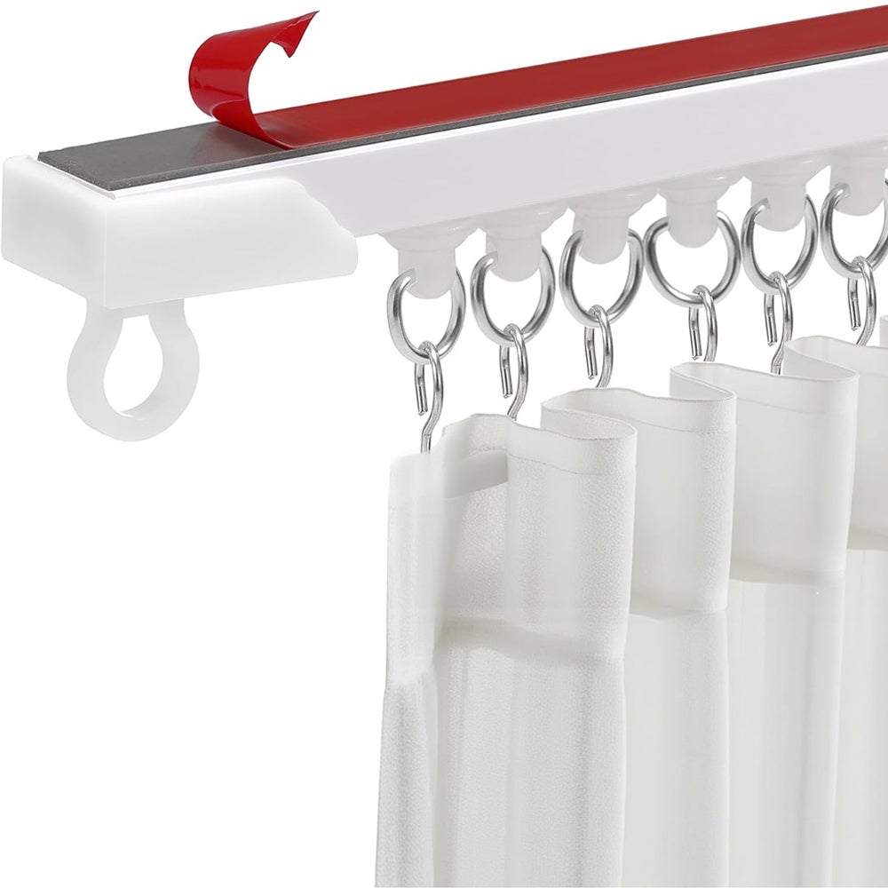 Binario Per Tenda Da Soffitto Flessibile 3m: Curvo, Piega E Taglia Su Misura Per Finestre E Docce