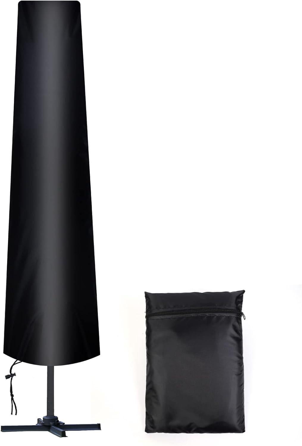Pokrowiec ochronny na parasol ogrodowy prosty Ø 300 cm, Oxford 210D, z torbą do przechowywania, odporny na warunki atmosferyczne i promieniowanie UV