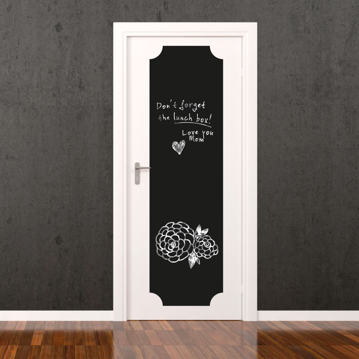 Adesivo lavagna per porta decorativa - Sticker adesivo - adesivi murali - 125X35cm - 3