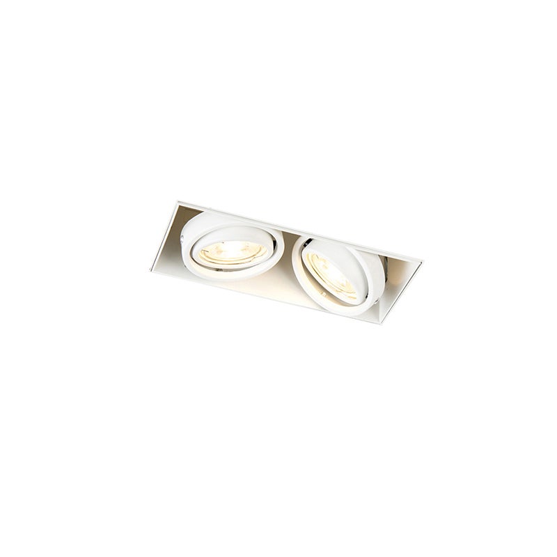 Qazqa reflektory wpuszczane inteligentny - Oneon Trimless 50 - biały, gu10, żarówkami LED 4.7 w zestawie, 2700k - 6000k