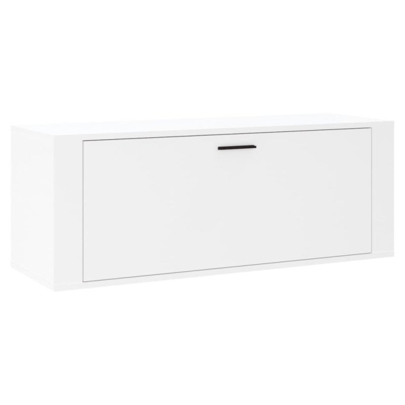 Meuble à chaussures pour Entrée en bois lamellé Blanc Design 6 paires maximum - 2