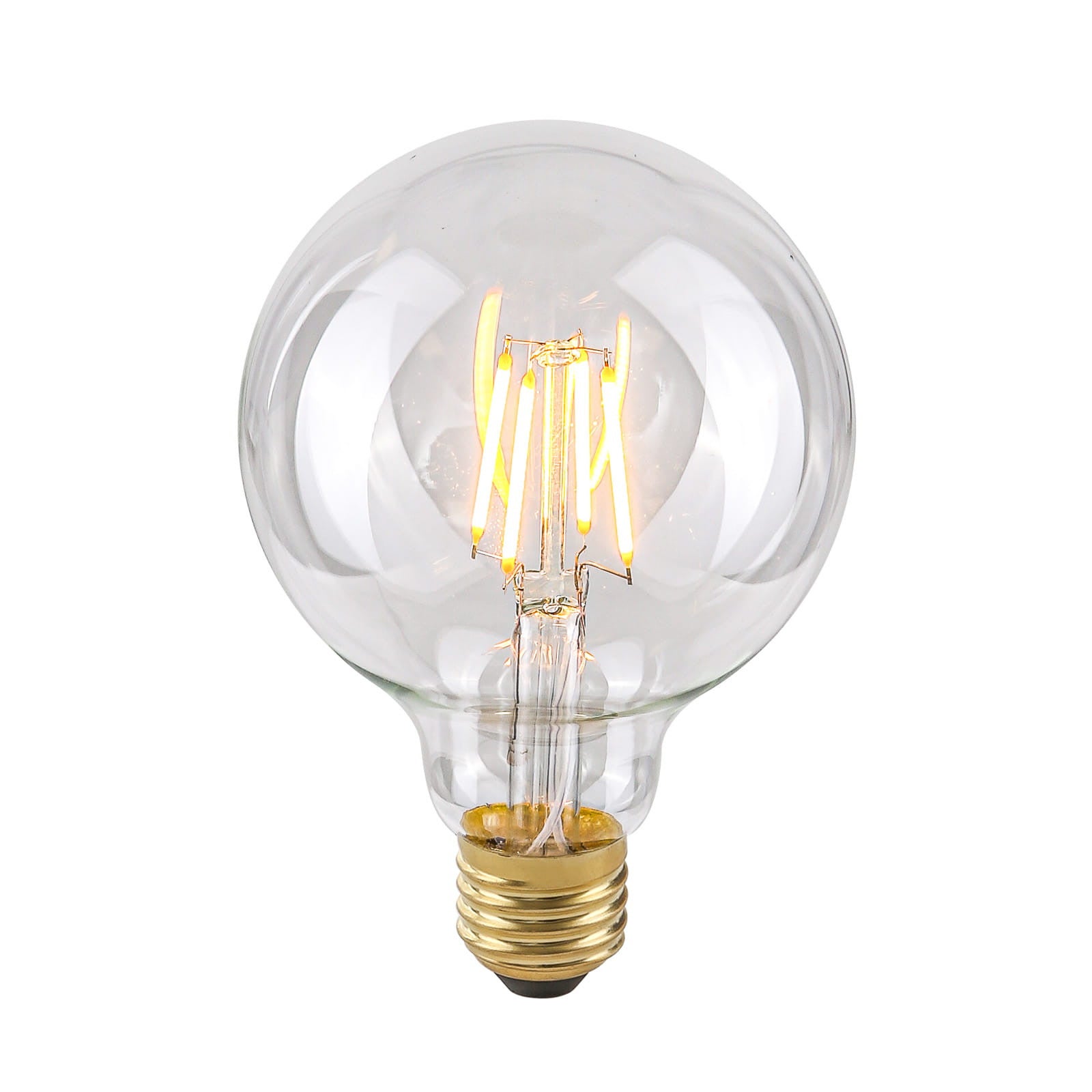 Żarówka dekoracyjna Edisona LED E27 4W kulka przezroczysta Ciepła biel 2200K 400lm Italux