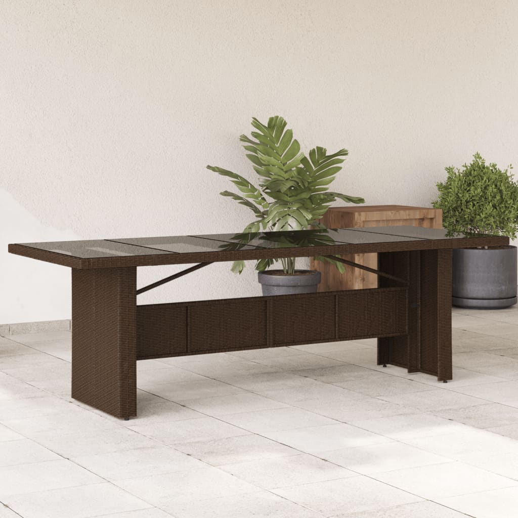 VidaXL Tavolo Da Giardino Marrone 200x200x74 Cm In Polyrattan – Eleganza E Praticità Per Il Tuo Outdoor