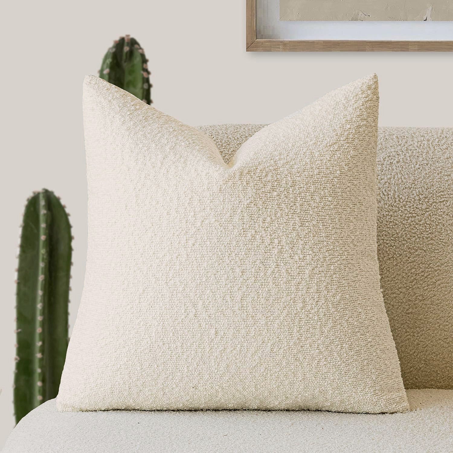 Lot de 4 Housse Coussin Décoratif Taie d'oreiller Canapé Housses de d'extérieur Housse de Décoration pour Chambre, canapé, Chaise, Lit,Jardin 45x45CM - 3