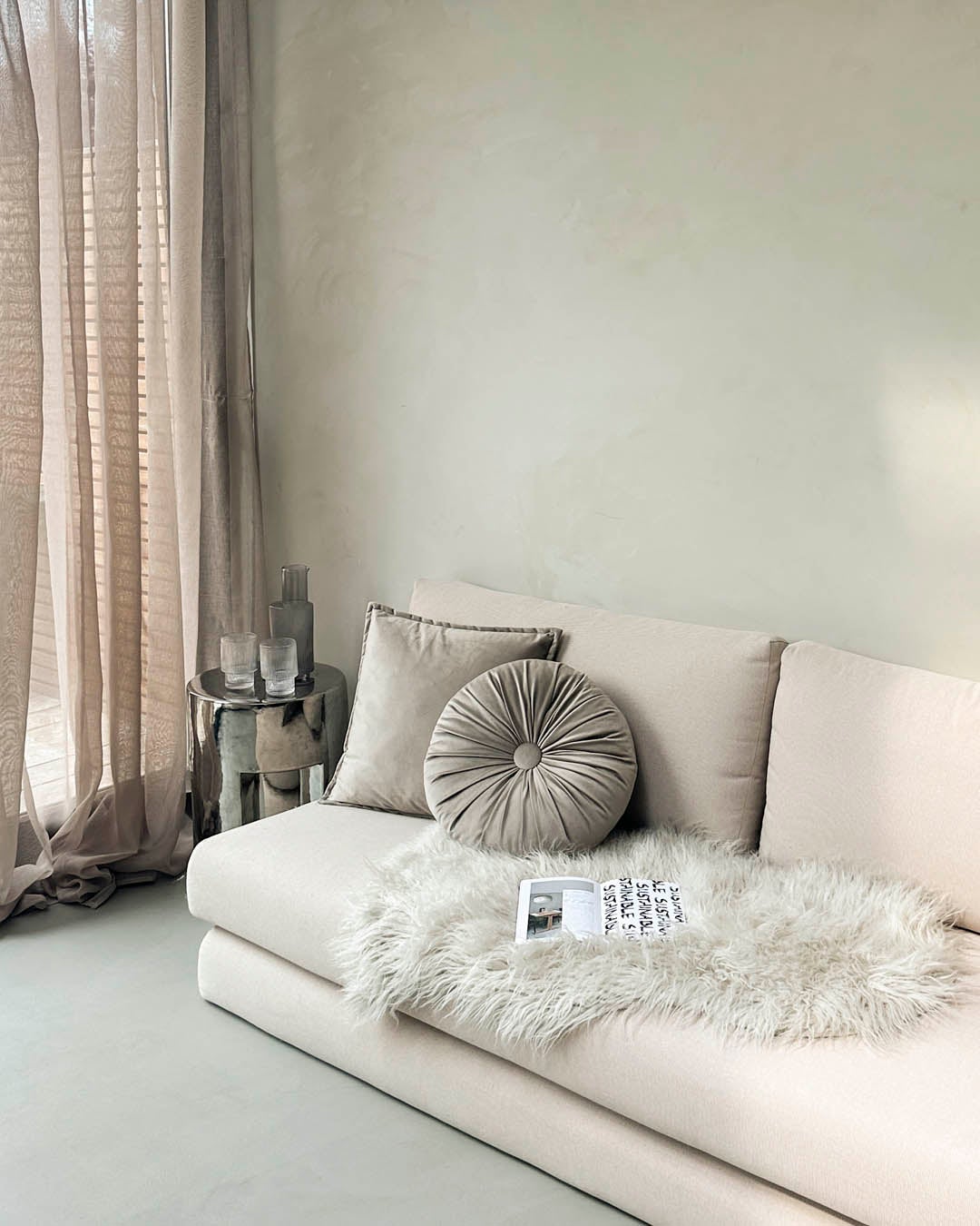 Rideau voilage transparent à galon fronceur - 140x270cm - Sable - HOOMstyle - 6