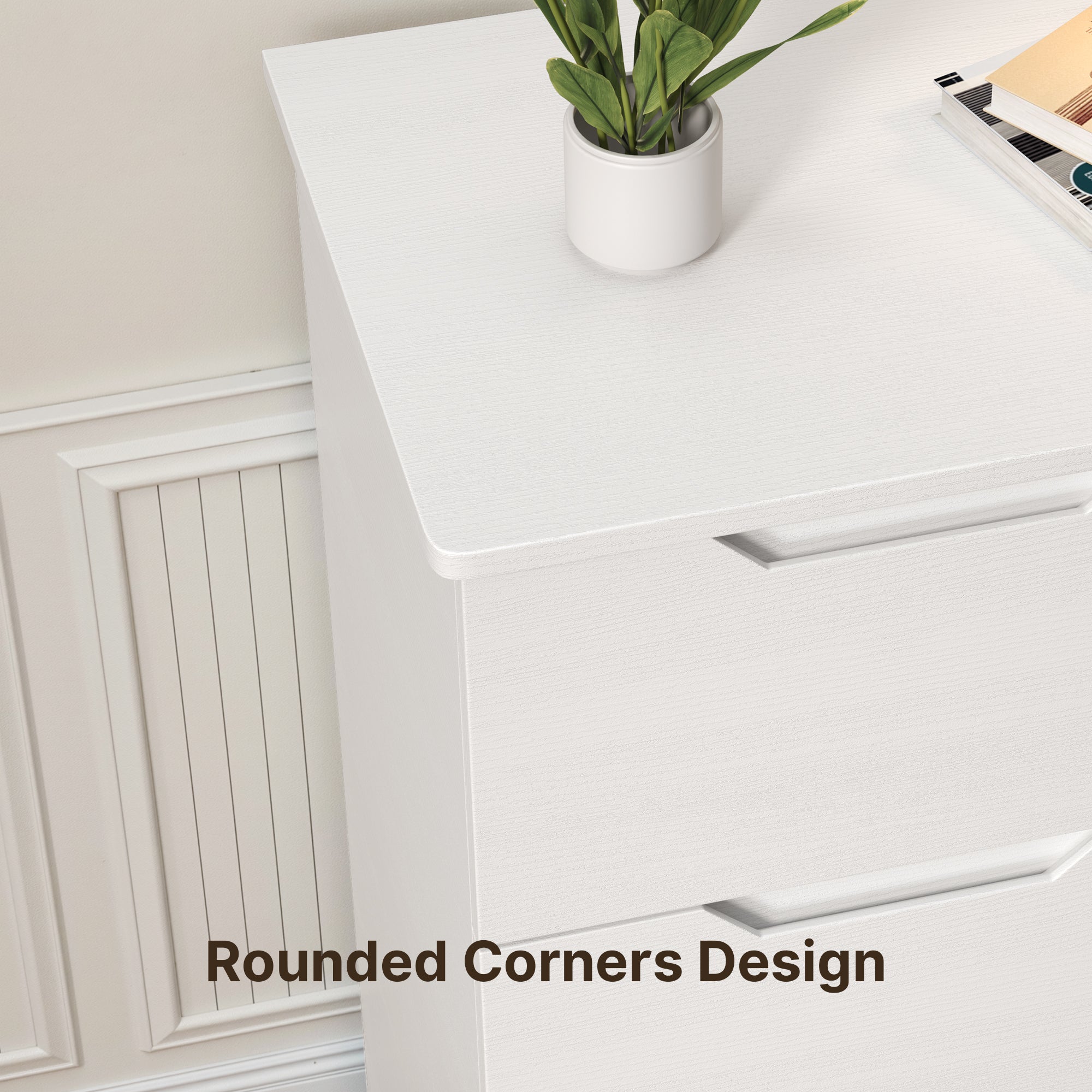 Buffet 1 Anta 3 Cassetti Bianco, Mobile Contenitore con Ripiani Regolabili 80x35x76cm - 6