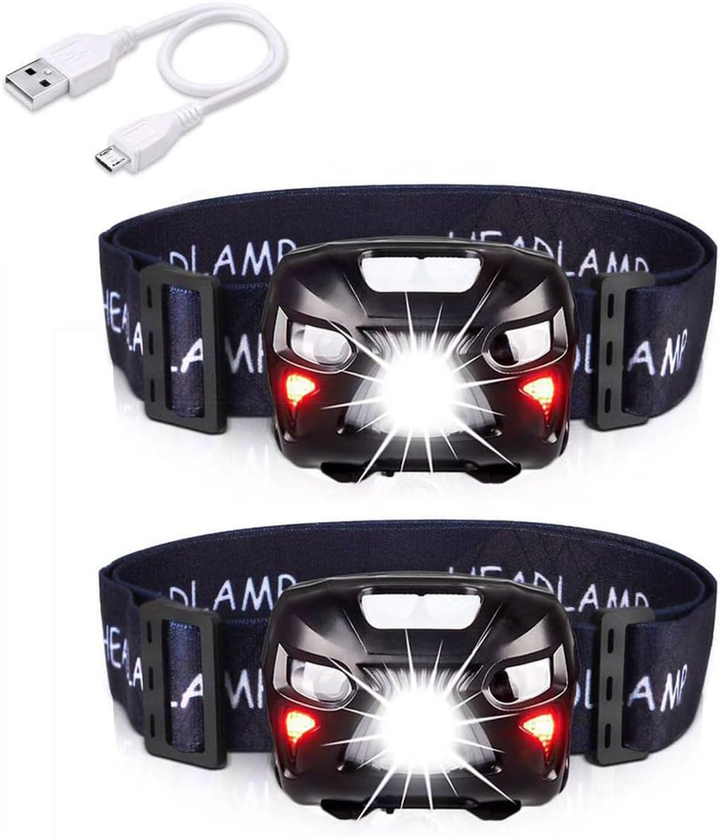 Lampe Frontale LED Rechargeable USB Torche Frontale Puissante Avec 800lm 8 Modes Eclairage Ipx4 Etanche Detecteur De Mouvement Pour Peche 98666234