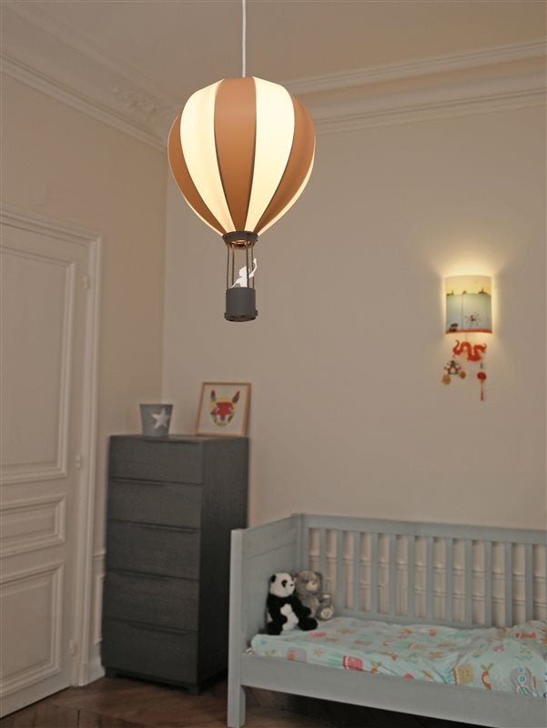 Lampe suspension enfant MONTGOLFIERE - R&M Coudert - grise - 3