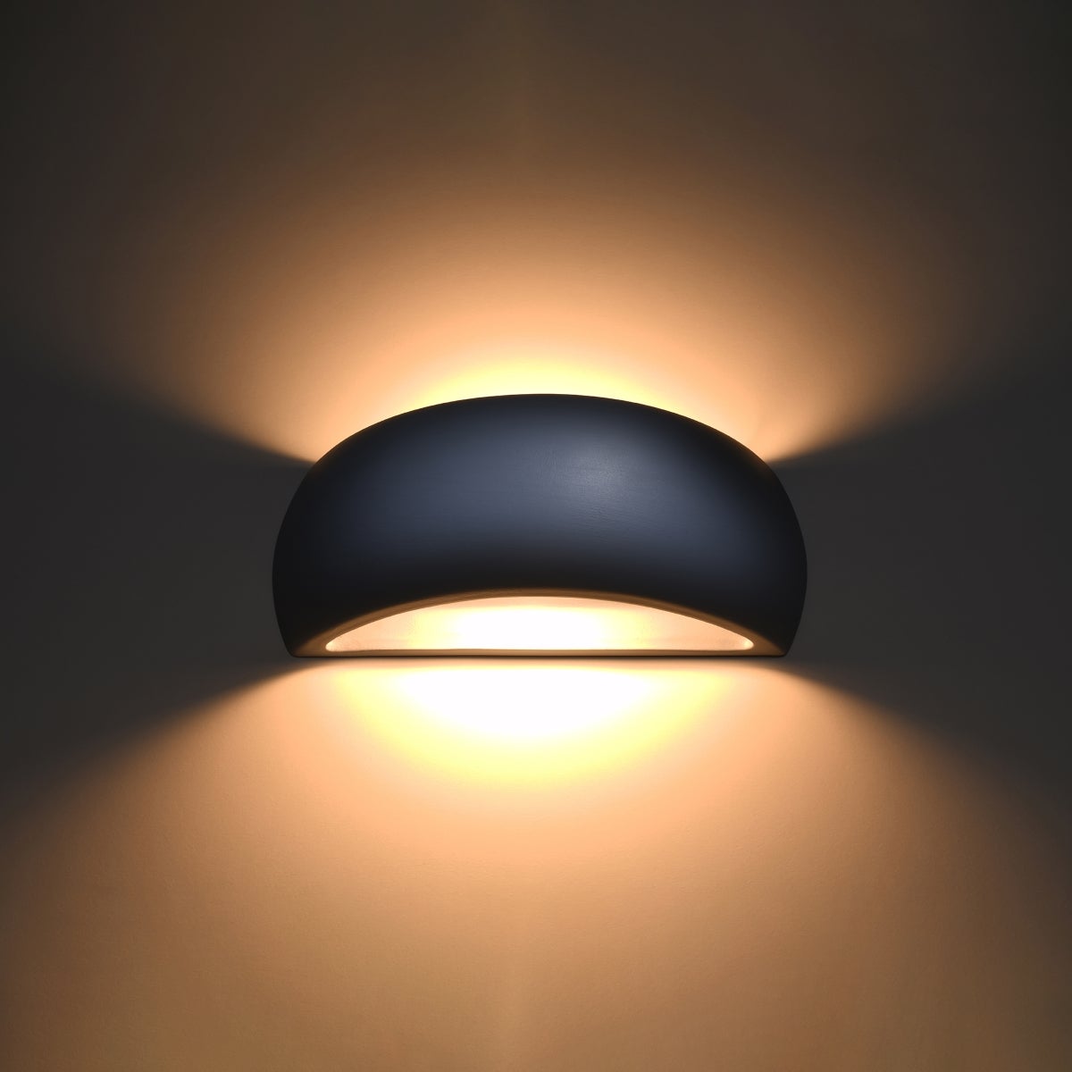 Kinkiet ceramiczny TOROW szary LED 3000K - 32x9x14cm Sollux