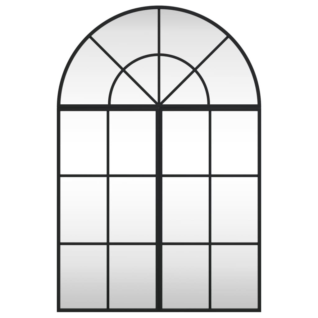 Espelho de parede em arco de ferro preto 60x90 cm- COMFORTXL - 3