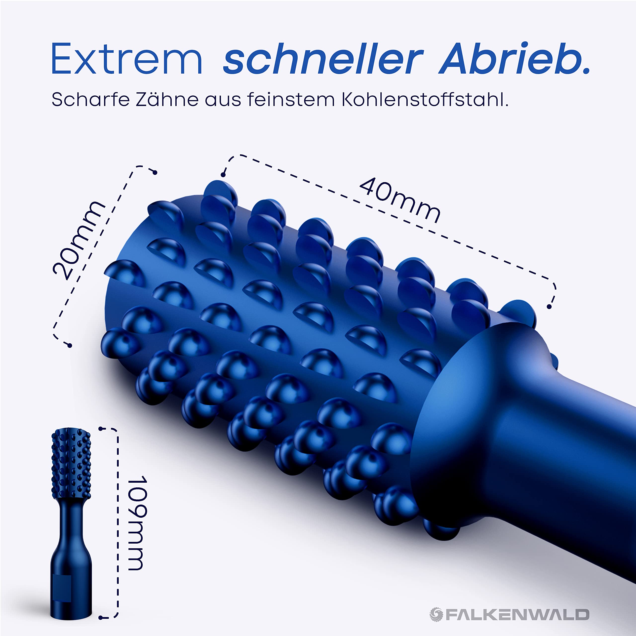 Fresa Per Uso Professionale ALUMASTER 49 Mm Per Smerigliatrice Angolare/dirta, Lavorazione Alluminio HICOAT