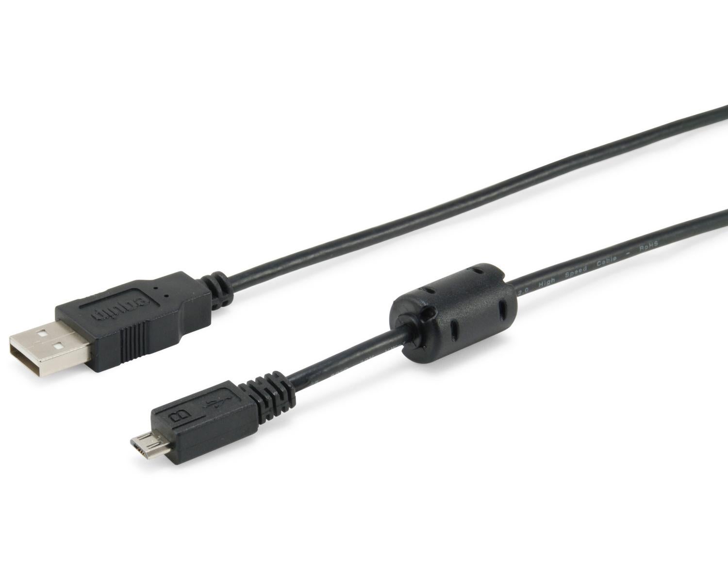 Equip 128596 câble USB USB 2.0 1 m USB A Micro-USB B Noir | Leroy Merlin