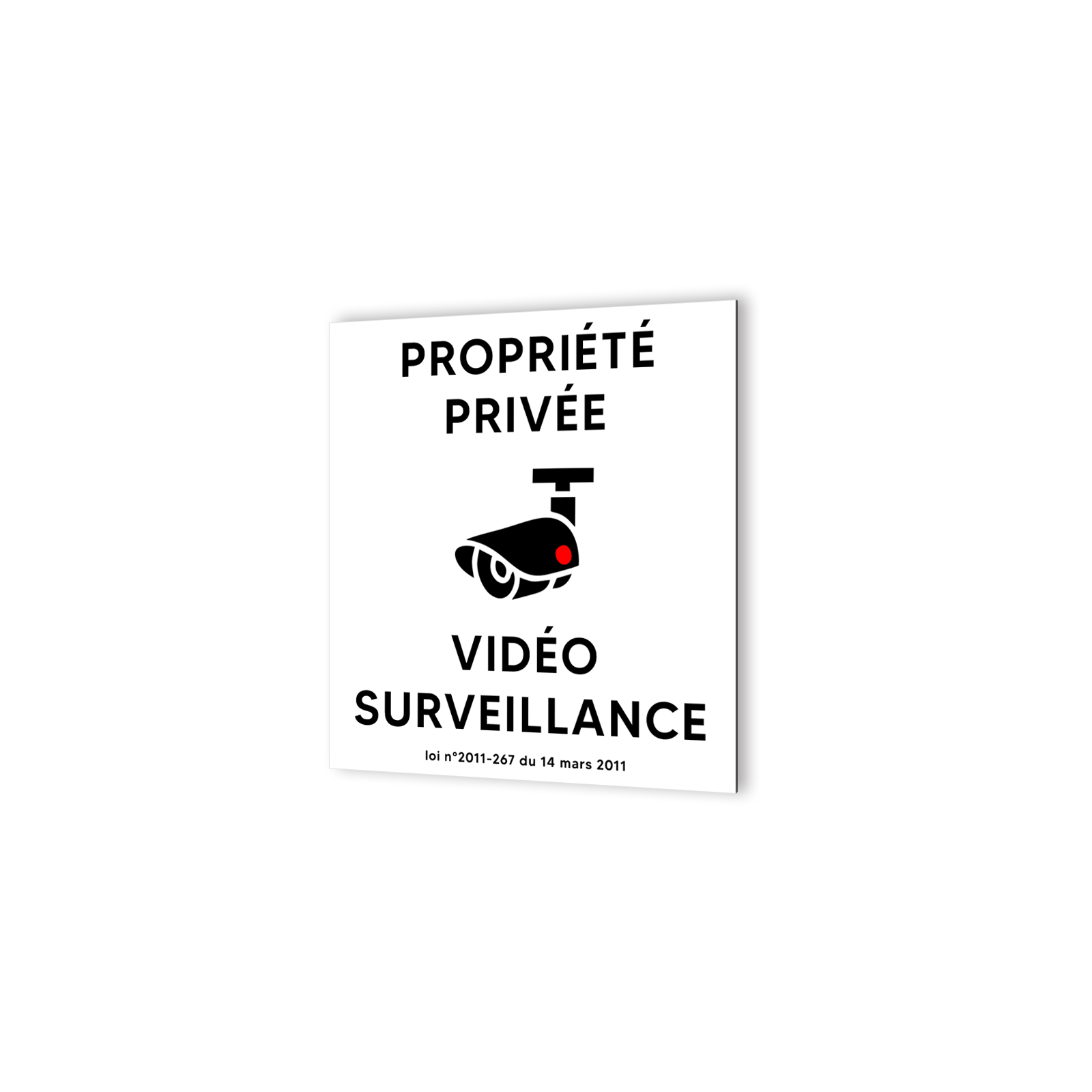 AUA SIGNALETIQUE - Panneau octogonal Stop Propriété Privée Attention Chien Je Monte la Garde