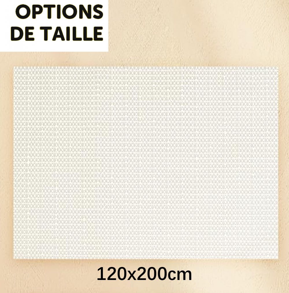 Tapete antiderrapante, 120x200cm, proteção para carpetes, fácil de lavar e cortar, bege - 2