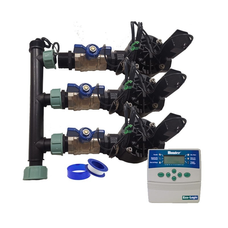 IPENNY Irrigatore Automatico A 360° Per Giardino | Sistema A 3 Bracci Rotanti Con Ugelli A Elica | Connettori A Cono Inclusi | Copertura 8-10 Metri