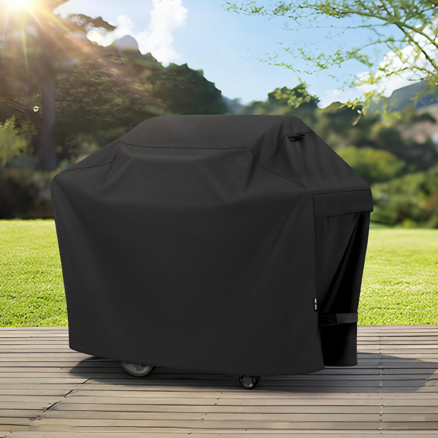 Housse De Barbecue Imperméable 170x61x117 Cm - Protection Vent, Pluie, Poussière Pour BBQ Gaz/Charbon