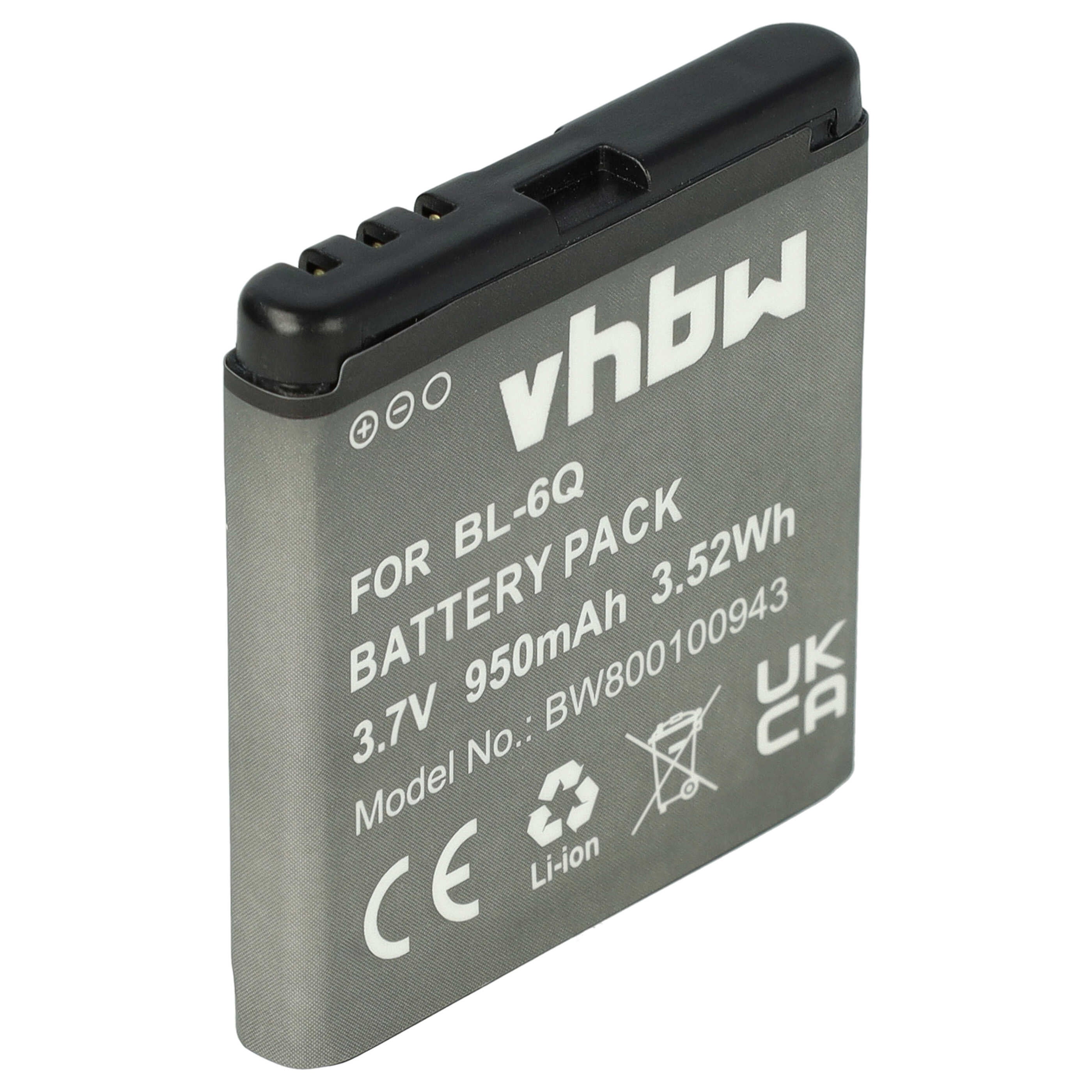 Vhbw Batteria Li-Ion 900mAh Per Manta 4091S Dual Sim | Sostituisce RCBNTC04, BL-4U