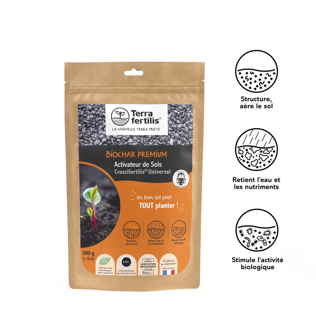 Fertilisant Universel À Base De Biochar - 500g - 5